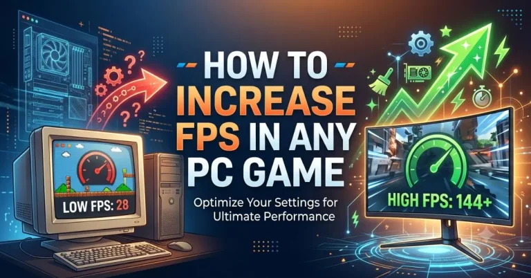 how to increase fps in any pc game