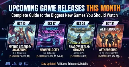 upcoming game releases this month complete guide to the biggest new games you should watch