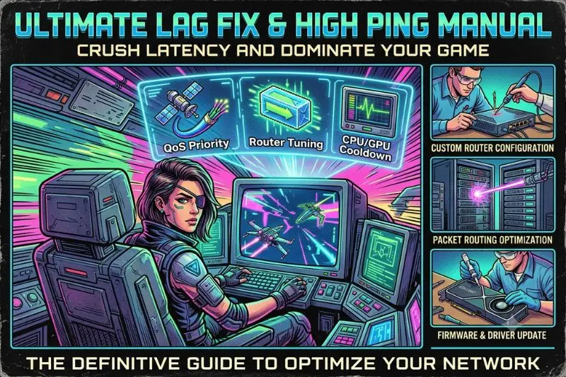 what is how to fix game lag and high ping