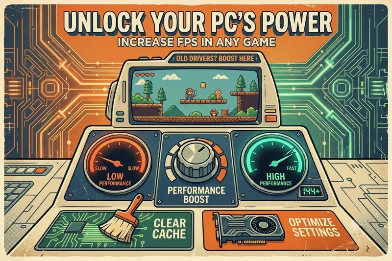 what is how to increase fps in any pc game
